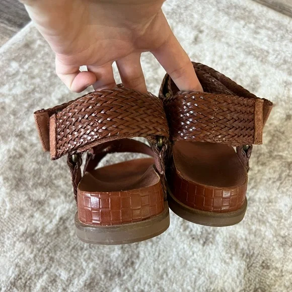 Kelsi Dagger | Spark Cognac Woven Sandal sz 6.5 - Picture 4 of 8